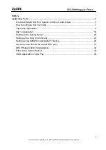 Preview for 2 page of ZyXEL Communications IES-5000 Series Support Notes