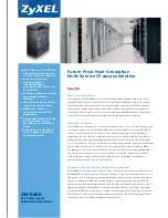 ZyXEL Communications IES-6000 - ANNEXE 749 Brochure & Specs preview