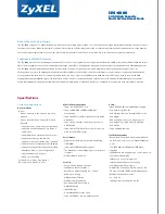 Preview for 2 page of ZyXEL Communications IES-6000 - ANNEXE 749 Brochure & Specs