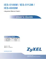 ZyXEL Communications IES-6000M User Manual preview