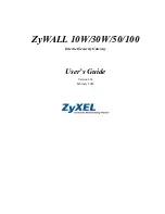 ZyXEL Communications Internet Security Gateway ZyWALL 100 User Manual preview