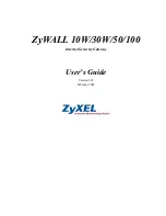 Предварительный просмотр 1 страницы ZyXEL Communications Internet Security Gateway ZyWALL 100 User Manual