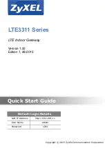 ZyXEL Communications LTE3311 series Quick Start Manual preview