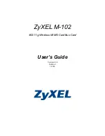 ZyXEL Communications M-102 User Manual preview