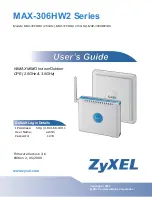 Preview for 1 page of ZyXEL Communications MAX-306 User Manual