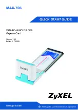 ZyXEL Communications MAX-706 Quick Start Manual предпросмотр