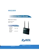 ZyXEL Communications MAX208M Quick Start Manual preview