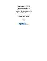 Preview for 1 page of ZyXEL Communications MC-100FX-SC2 User Manual