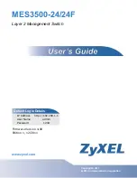 Предварительный просмотр 1 страницы ZyXEL Communications MES3500-24 User Manual