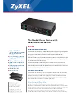 Preview for 1 page of ZyXEL Communications MGS-3712 Specifications