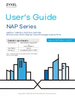 Предварительный просмотр 1 страницы ZyXEL Communications NAP102 User Manual