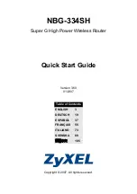 ZyXEL Communications NBG-334SH Quick Start Manual предпросмотр