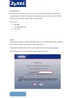 Preview for 3 page of ZyXEL Communications NBG-460N Manual