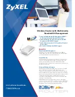 Preview for 1 page of ZyXEL Communications NBG334W Specifications