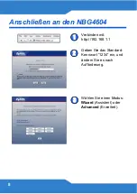 Preview for 8 page of ZyXEL Communications NBG4604 Quick Start Manual