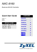 Preview for 1 page of ZyXEL Communications Network Device NXC-8160s Quick Start Manual