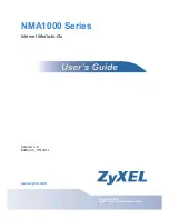 Предварительный просмотр 1 страницы ZyXEL Communications NMA1115 User Manual