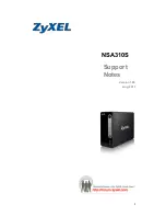 ZyXEL Communications NSA310S Support Notes preview