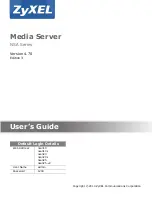 ZyXEL Communications NSA320 User Manual preview