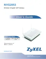 Предварительный просмотр 1 страницы ZyXEL Communications NVG2053 User Manual