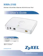 ZyXEL Communications NWA-3166 User Manual preview