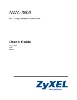 ZyXEL Communications NWA-3500 User Manual preview