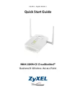 ZyXEL Communications NWA1100N-CE CloudEnabled Quick Start Manual preview