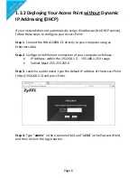 Предварительный просмотр 6 страницы ZyXEL Communications NWA1100N-CE CloudEnabled Quick Start Manual