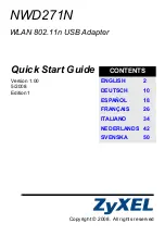 ZyXEL Communications NWD-271N - Quick Start Manual preview