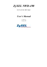 ZyXEL Communications NWD-490 User Manual preview