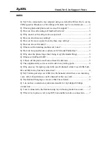 Preview for 2 page of ZyXEL Communications OMNI.NET LITE Support Notes