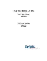 ZyXEL Communications P-2301R Support Notes preview