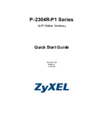 Preview for 1 page of ZyXEL Communications P-2304R-P1 Series Quick Start Manual