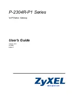 Предварительный просмотр 1 страницы ZyXEL Communications P-2304R User Manual