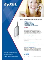 Preview for 1 page of ZyXEL Communications P-2602HW-D1A Specifications