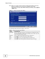 Предварительный просмотр 44 страницы ZyXEL Communications P-2612HW-F1 - User Manual