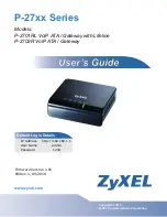 ZyXEL Communications P-27 Series User Manual предпросмотр