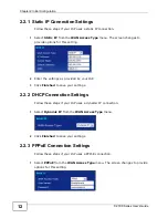 Preview for 12 page of ZyXEL Communications P-27 Series User Manual