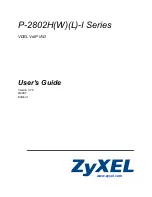 Preview for 1 page of ZyXEL Communications P-2802H-I Series User Manual