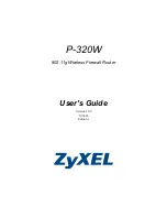 Preview for 1 page of ZyXEL Communications P-320W User Manual