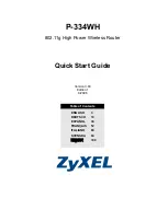 ZyXEL Communications P-334WH Quick Start Manual предпросмотр