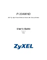 ZyXEL Communications P-334WHD User Manual preview