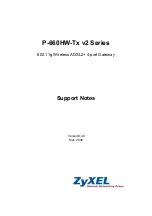 ZyXEL Communications P-660HN-F1Z Support Notes предпросмотр