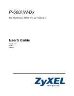 ZyXEL Communications P-660HW-DX User Manual предпросмотр