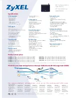 Предварительный просмотр 2 страницы ZyXEL Communications P-660HW Series Specification