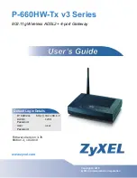 ZyXEL Communications P-660HW-T3 v3 User Manual предпросмотр