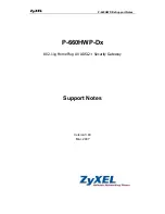 ZyXEL Communications P-660HWP-Dx Support Notes preview