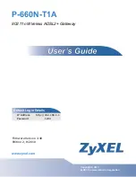 ZyXEL Communications P-660N-T1A User Manual preview