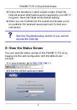 Preview for 8 page of ZyXEL Communications P-660R-T1 V2 Quick Start Manual