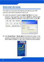 Предварительный просмотр 4 страницы ZyXEL Communications P-660R-T1 v3 Quick Start Manual